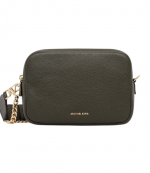 Black Leather Bryant Md Doublezip Chain Camera Xbody Bag
