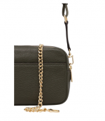 Black Leather Bryant Md Doublezip Chain Camera Xbody Bag