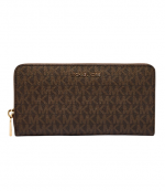 Brown Jet Set Lg Slim Za Continental Wallet