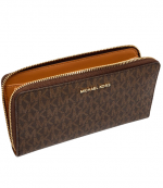 Brown Jet Set Lg Slim Za Continental Wallet