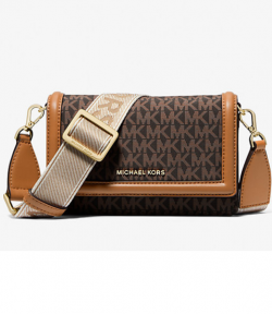 Brown Small Phone wBG Xbody Bag