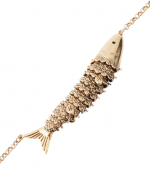 Gold Short Fish-Shaped Necklace Choker