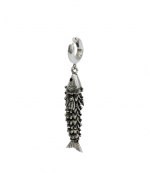 Silver Fish-Fhaped Pendant Earring
