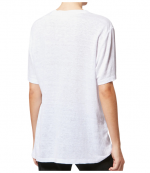 White/Light Gold Zewel Short-Sleeve Logo T-shirt