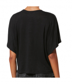 Black Kyanzae Linen T-shirt With Logo