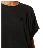 Black Kyanzae Linen T-shirt With Logo