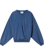 Indigo Sauria Washed Cotton Sweatshirt