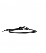 Black/Silver Silvia Leather Belt