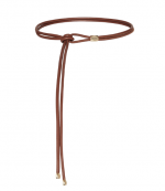 Cognac/Gold Leather Belt