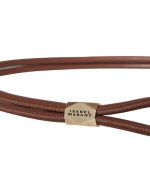 Cognac/Gold Leather Belt