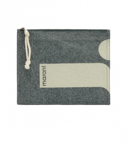 Faded Black Netia Clutch