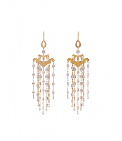 Gold Fringe Meline Earrings