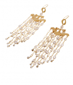 Gold Fringe Meline Earrings
