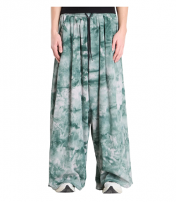 Green  Aop Wide Pants