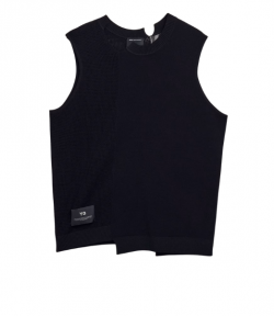 Black Gfx Knit Vest