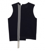 Black Gfx Knit Vest