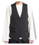 Black/White Sups Tailored Vest