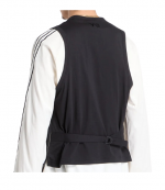 Black/White Sups Tailored Vest