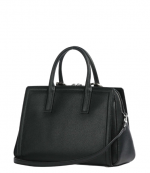 Black Leather Laila Md Satchel