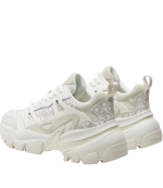 Nick Trainer Optical White FX Leather MK Logo Signature