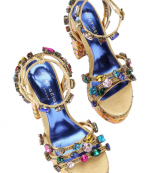 Gold Comb Sequin Kensington Jewel Platform