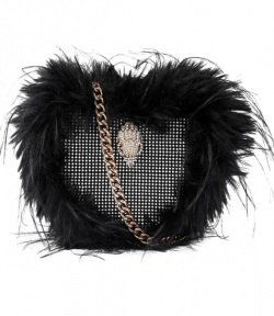 Black Fabric Kensington Heart X