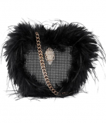 Black Fabric Kensington Heart X