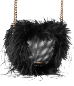 Black Fabric Kensington Heart X