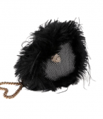 Black Fabric Kensington Heart X