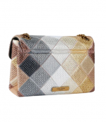 Multicolor Metal Comb Fabric Md Kensington P