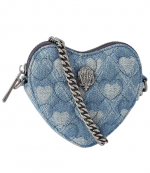 Blue Denim Micro Heart Cross Body