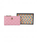 Pink Leather Kensington Bifold Wallet
