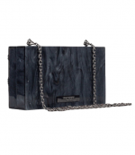 Black Crystal Box Clutch