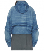 Tinted Medium Indigo Cropped Cargo Jacket