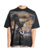Stained Black Chrome Flight T-Shirt
