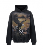 Stained Black Chrome Flight Hoodie