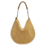 Sand Suede Leather Oskan Hobo Soft Shoulder Bag