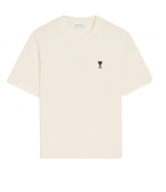 White Cream Signature Place De Victoires Print Boxy T-Shirt