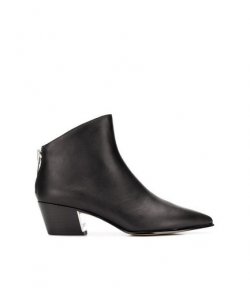 DKNY BASON ANCLE BLACK BOOTIE OIL CALF LEATHER