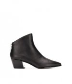 DKNY BASON ANCLE BLACK BOOTIE OIL CALF LEATHER