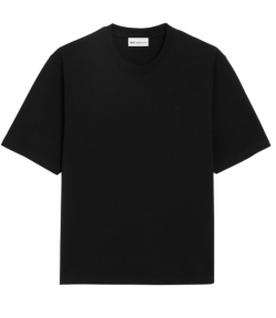Black Small Embossed Ami De Coeur T-Shirt Jersey