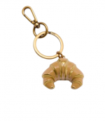 Gold Croissant Keyring