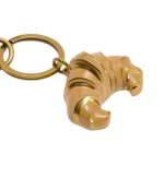Gold Croissant Keyring