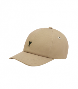 Taupe Beige Ami De Coeur Embroidery Cap