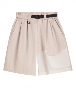 Beige Ut Shorts