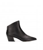 DKNY BASON ANCLE BLACK BOOTIE OIL CALF LEATHER