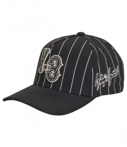 Black Pinstri Cap
