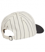 White Pinstri Cap