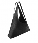 Black Leather Pike Medium Hobo Bag