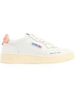 White/Peach Leather Medalist Low Wom